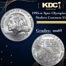 1995-w Spec Olympics Modern Commem Dollar 1 Grades ms69