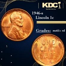 1946-s Lincoln Cent 1c Grades Gem+ Unc RD