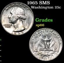 1965 SMS Washington Quarter 25c Grades sp66