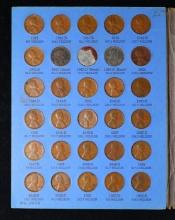 Mostly Complete Whitman Lincoln Head Cent Book 1941-1975, 80 Coins Total
