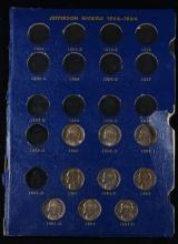 Whitman Page of Jefferson Nickels - 1960-1964, 9 Nickels Included