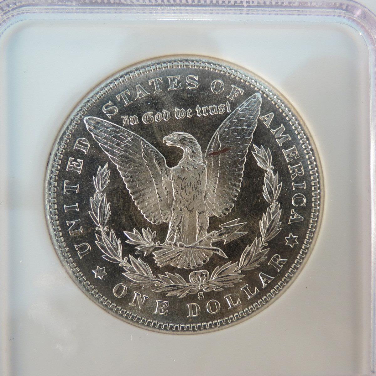 1881 S Morgan Silver Dollar NGC graded MS64