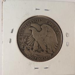 1938 D Walking Liberty Half Dollar Key Date
