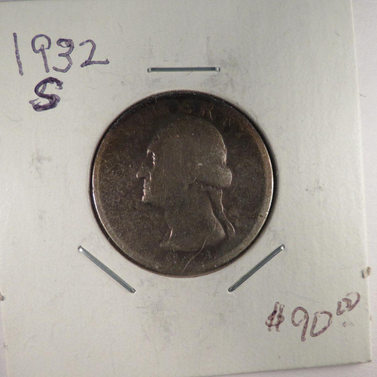 1932 S Washington Quarter Key Date