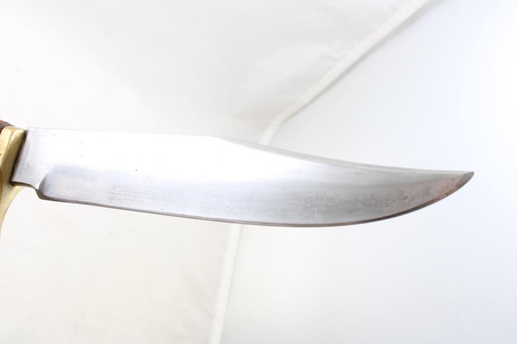 Handmade Stag Handle Fixed Blade Knife PAL Sheath