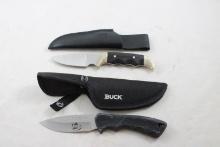 Buck RMEF & Sheffield Fixed Blade Knives w/Sheaths