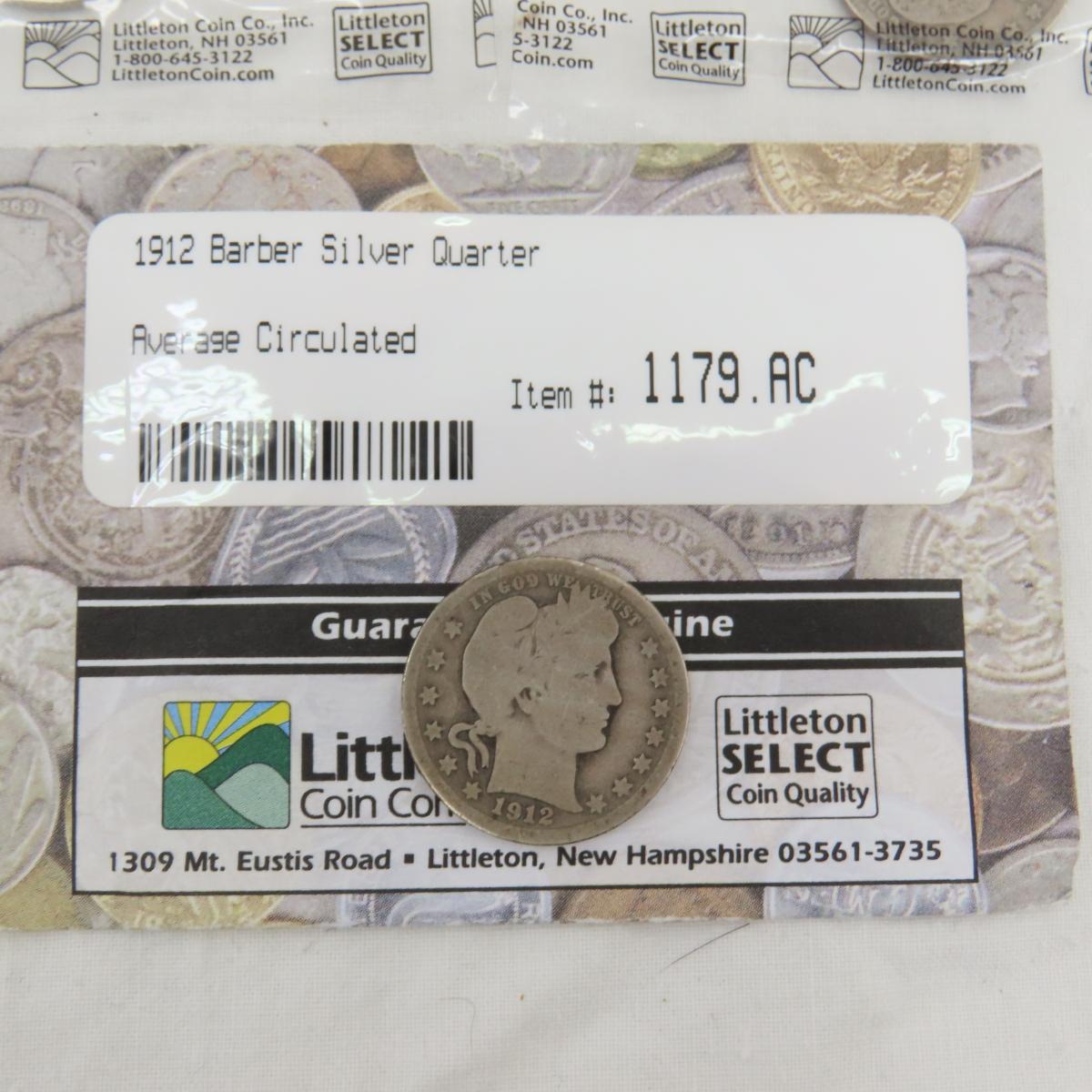 13 Barber Quarters 1898-1916 Littleton Coin Co