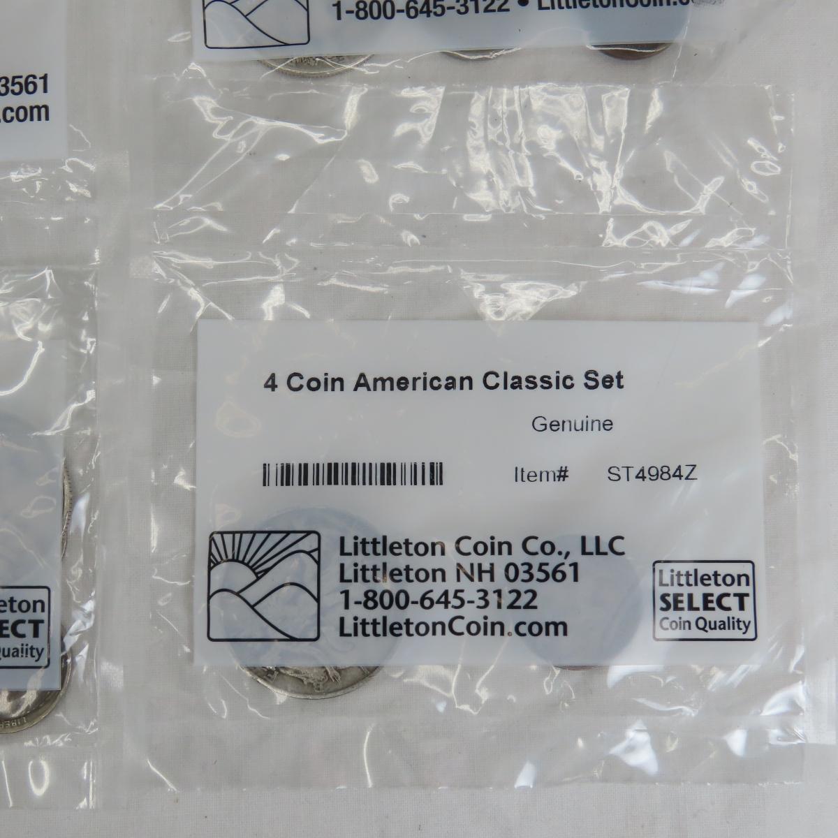 9 Littleton Coin 4 Coin American Classic Sets
