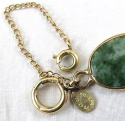 Bal-Ron GF Jade Bracelet & Other Jewelry