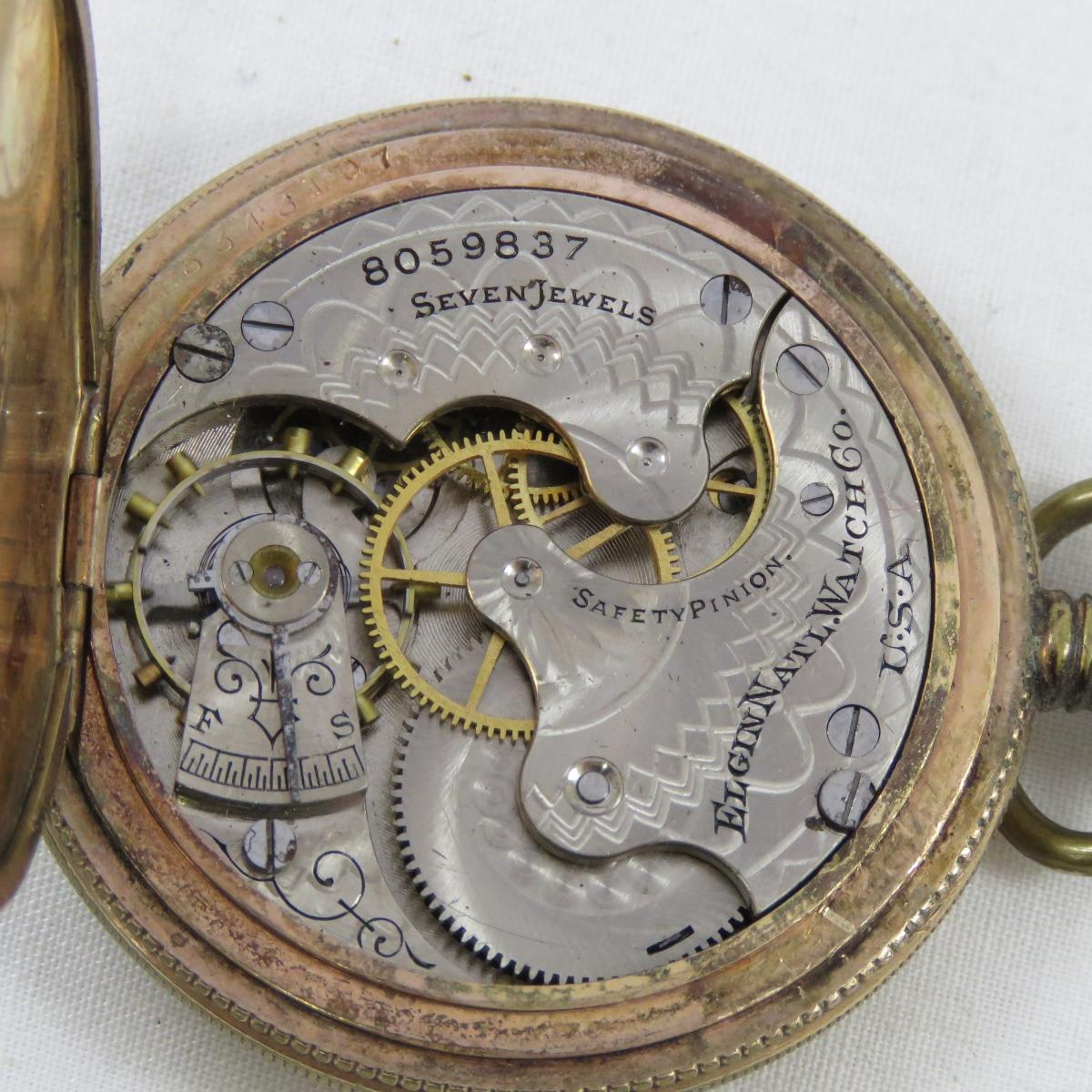 1900 Elgin Grade 206 Model 2 Hunter Pocket Watch
