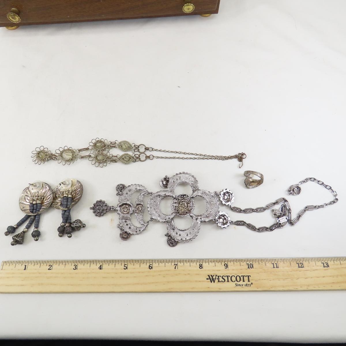 TAV Earrings, Sweden Pewter & other jewelry