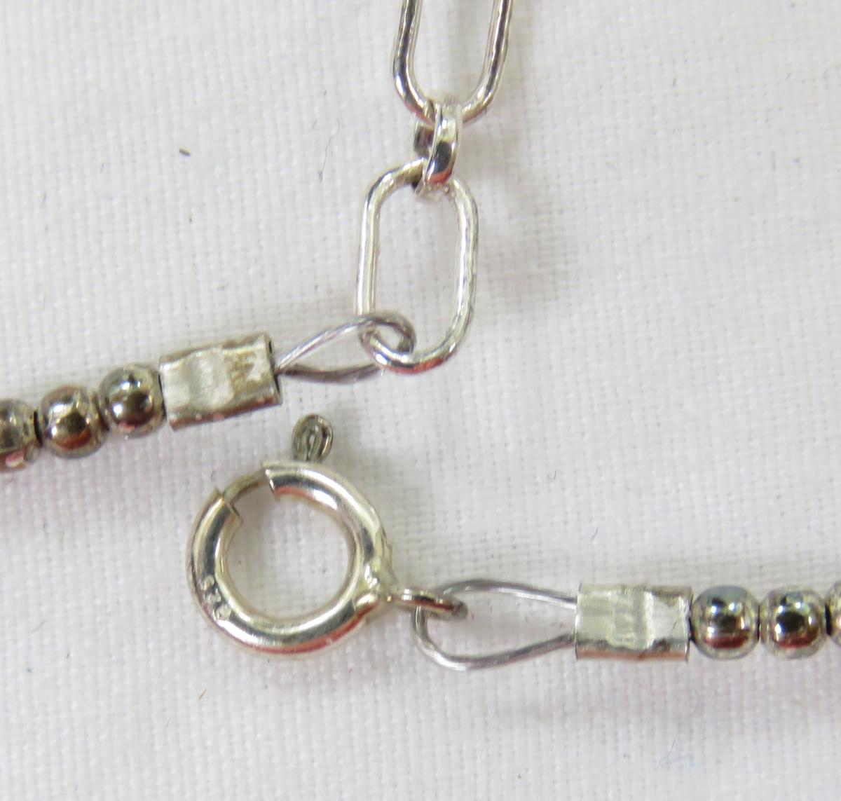 Reversible Sterling & Stone Bib Necklace