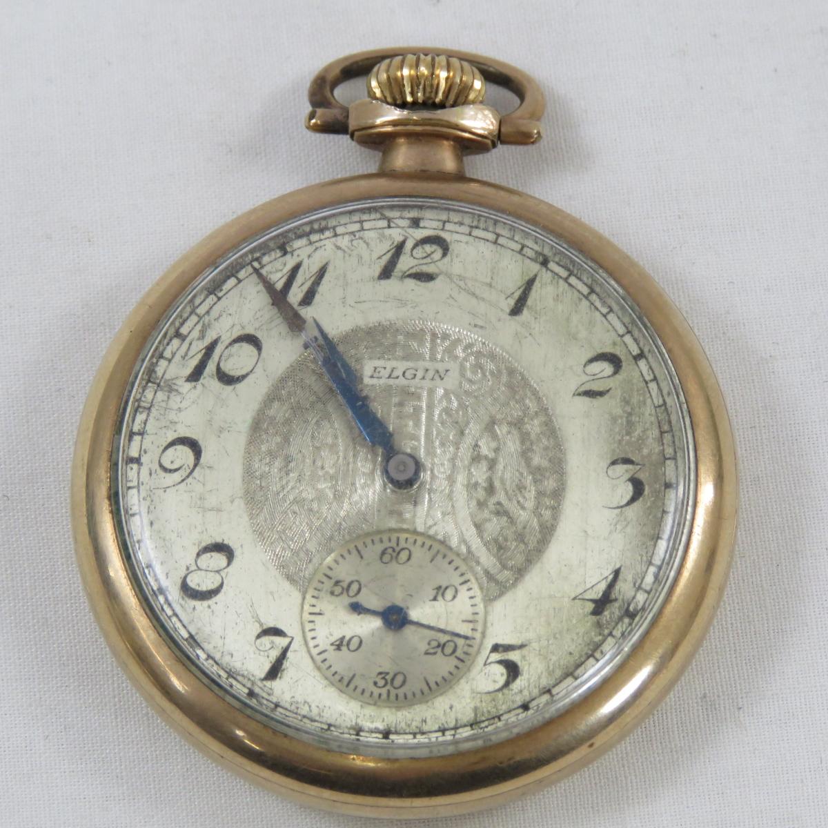 1920 & 1926 Elgin Open Face Pocket Watches