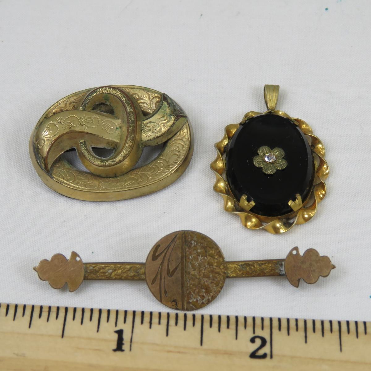 Victorian Mourning & Other Jewelry in Case