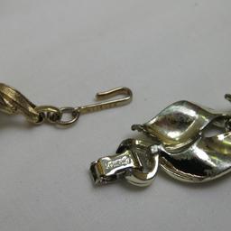Vintage Lisner Gold Tone Jewelry- Sailor Pendant
