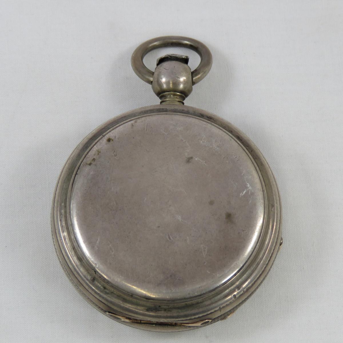 1876 AW CO Broadway Key Wind Pocket Watch