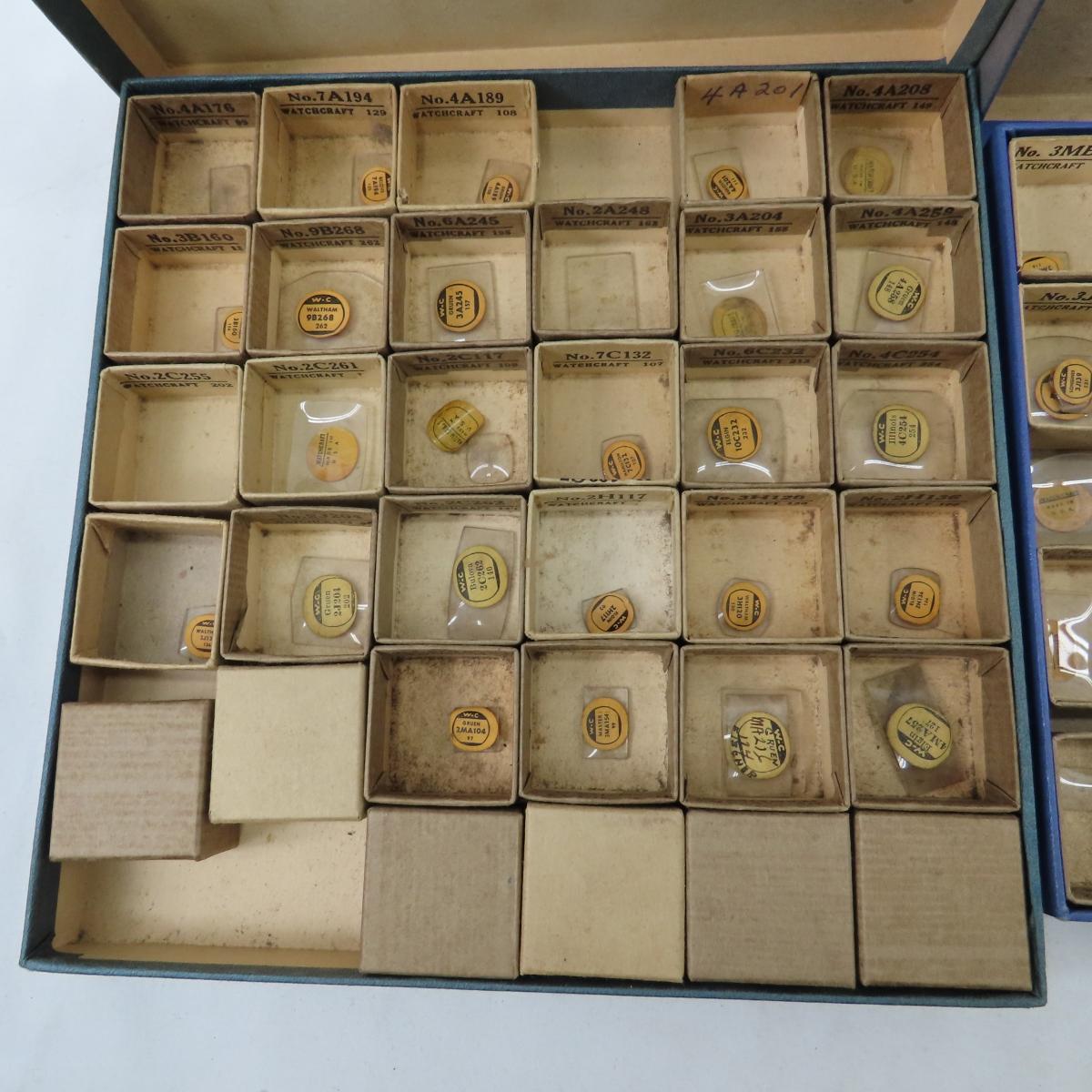 Trays of Vintage Watch Crystals