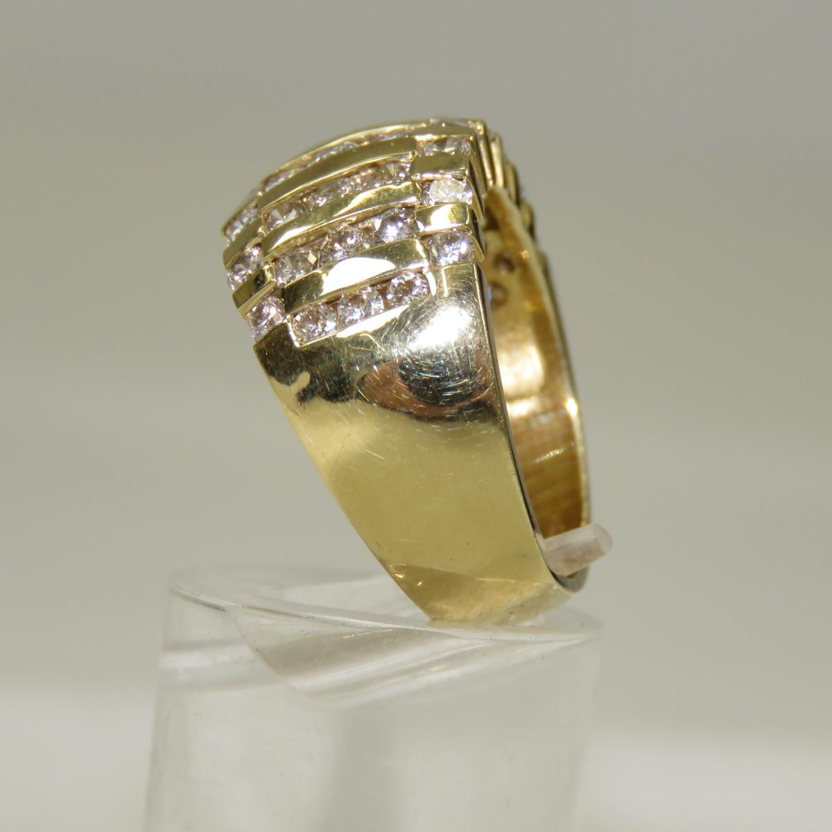 14kt Yellow Gold & Diamond Cocktail Ring