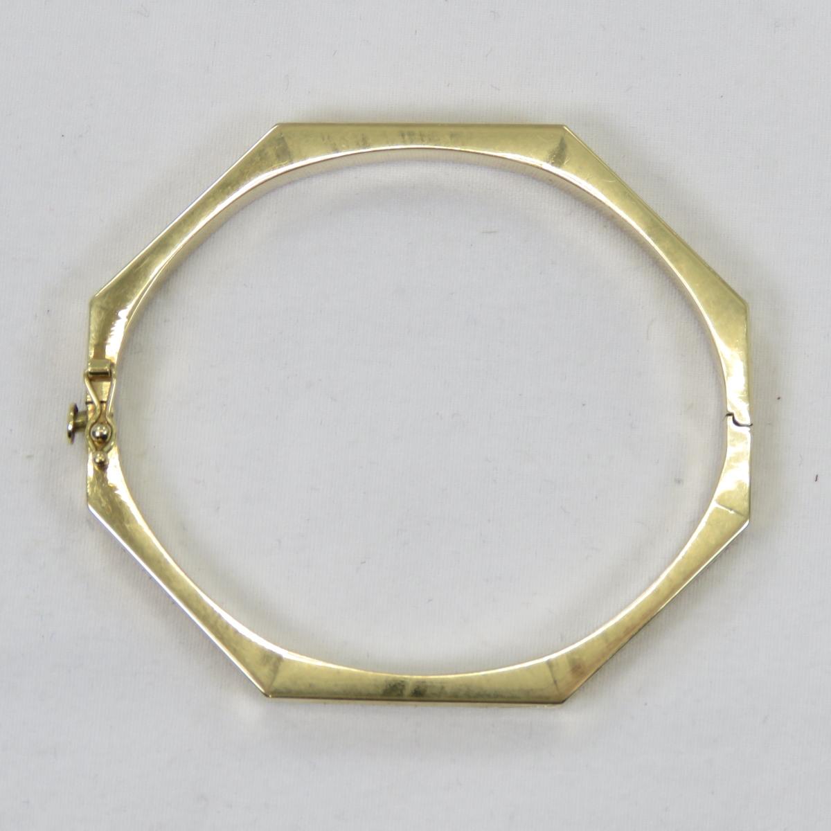 14kt Yellow Gold Etched Bracelet from Spain