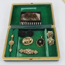 Victorian Mourning & Other Jewelry in Case