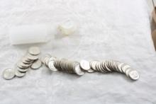Roll of 1955 S Silver Dimes Uncirculated