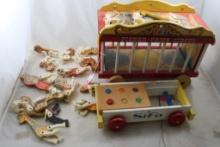 Fisher Price Circus Wagon #900, SIFO Pull Toy