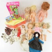 1 NIP Barbie, Vintage Plastic Baby Dolls & More