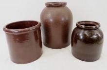 3 Red Wing Albany Slip & Other Stoneware Pieces