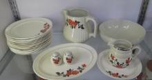 Vintage Hall's Red Poppy Breakfast Plates & More