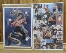 2 Vintage Bruce Lee Posters