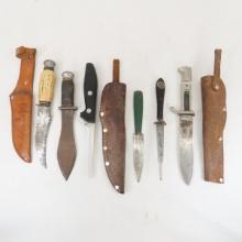 Collection of Vintage Knives & Sheaths