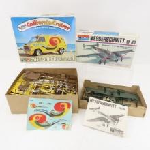 Chevy Van and Messerschmitt Plane models