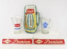 Schmidt's Thermometer, Beer Pitchers & More