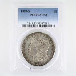 Certified 1883-S U.S. Morgan silver dollar