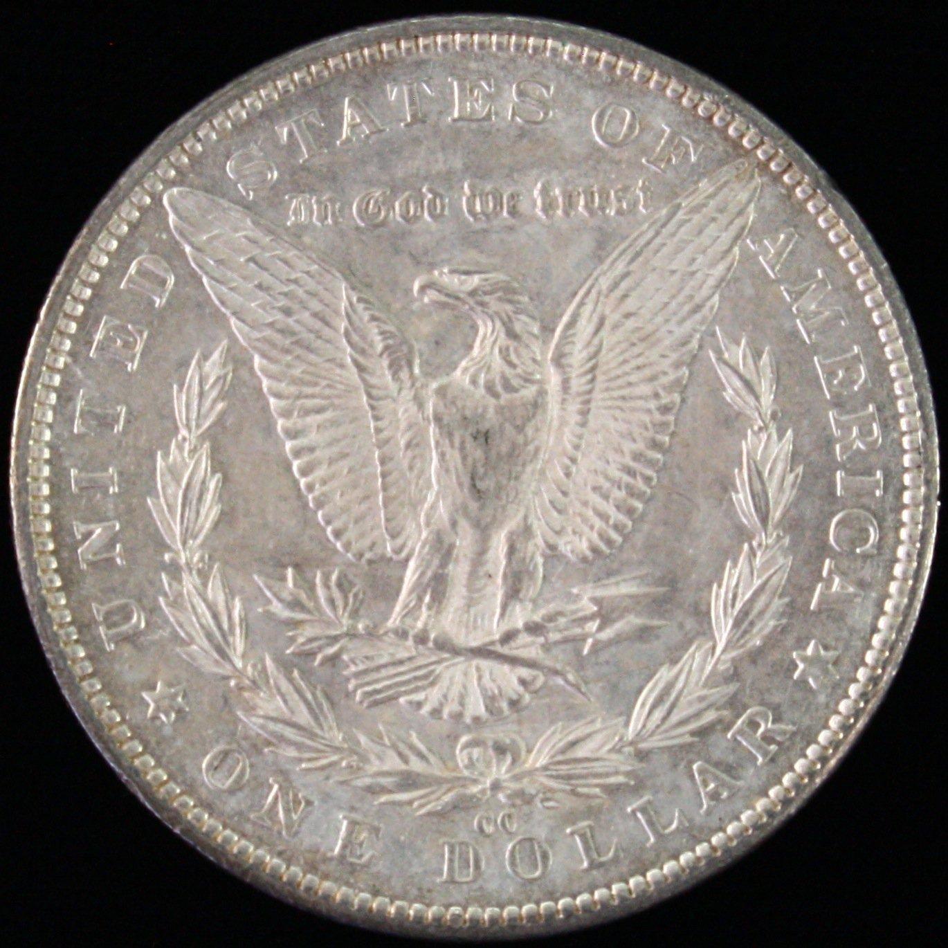 1891-CC U.S. Morgan silver dollar