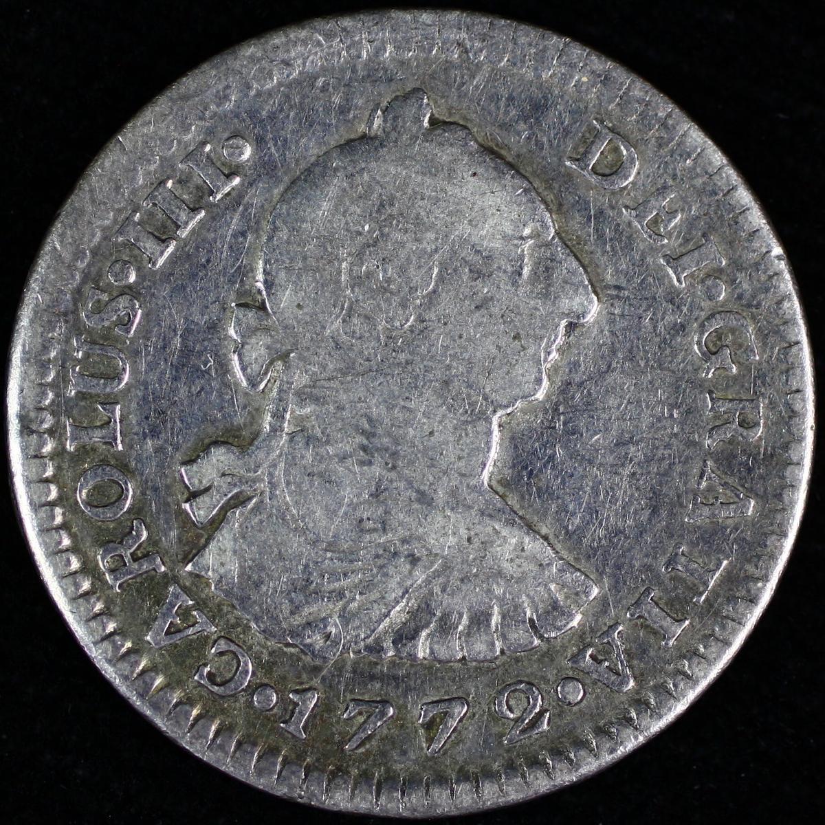 1772Mo Mexico silver real