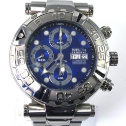 Estate Invicta Reserve 25-jewel Swiss automatic man’s stainless steel wristwatch