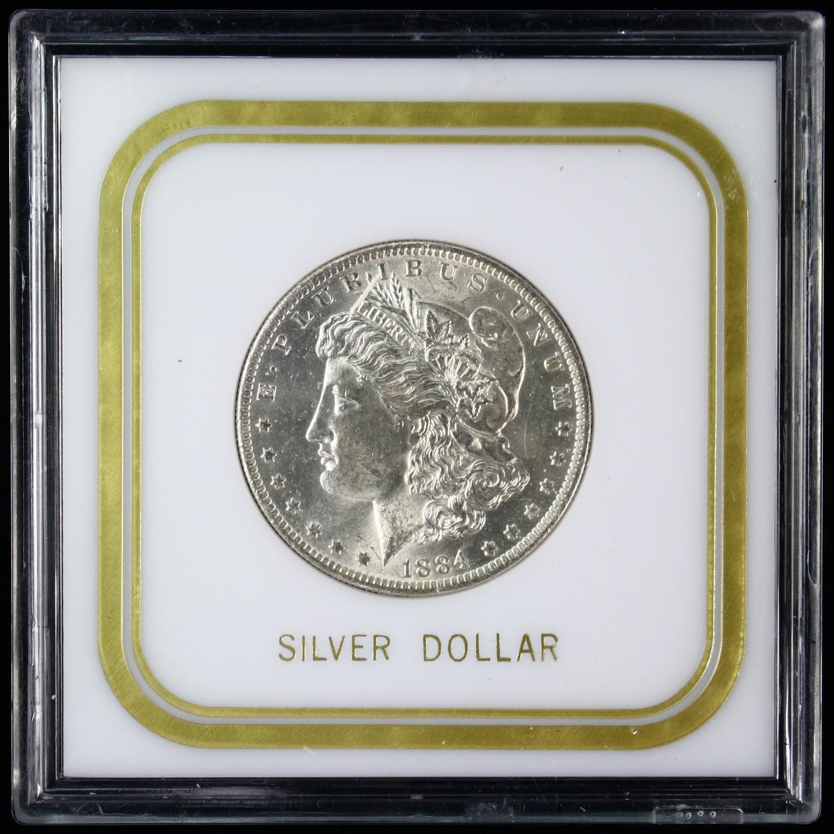 1884-O U.S. Morgan silver dollar