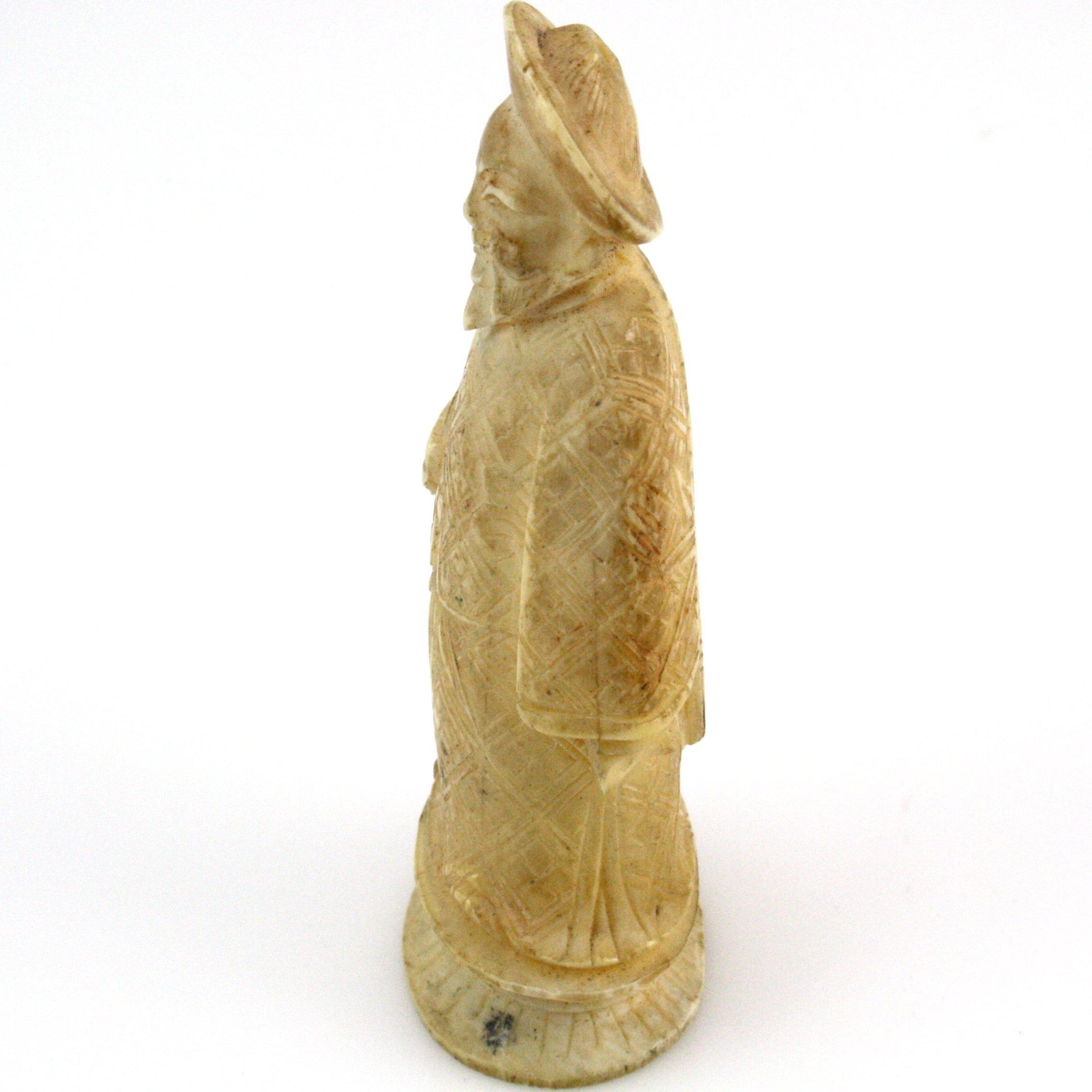 Vintage genuine hand-carved ivory Chinese man figurine