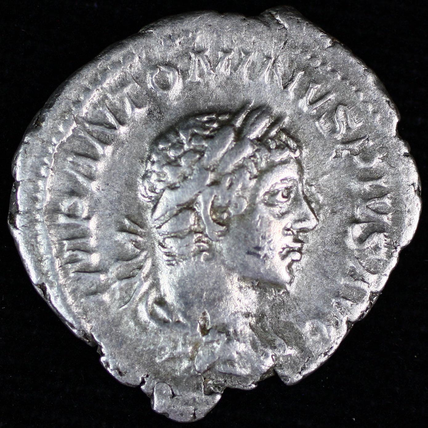 Ancient Rome Elagabalus silver denarius