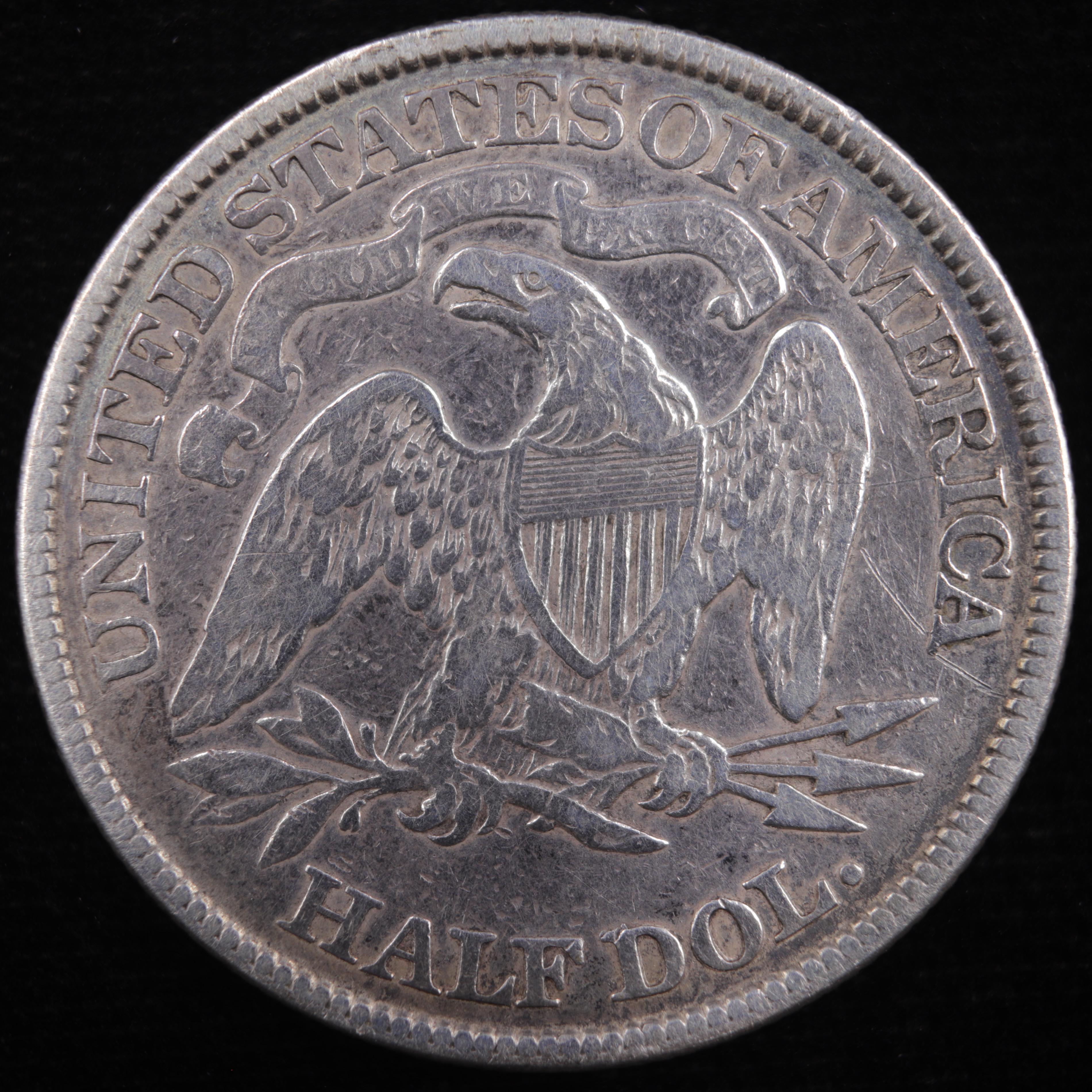 1873 U.S. seated Liberty half dollar