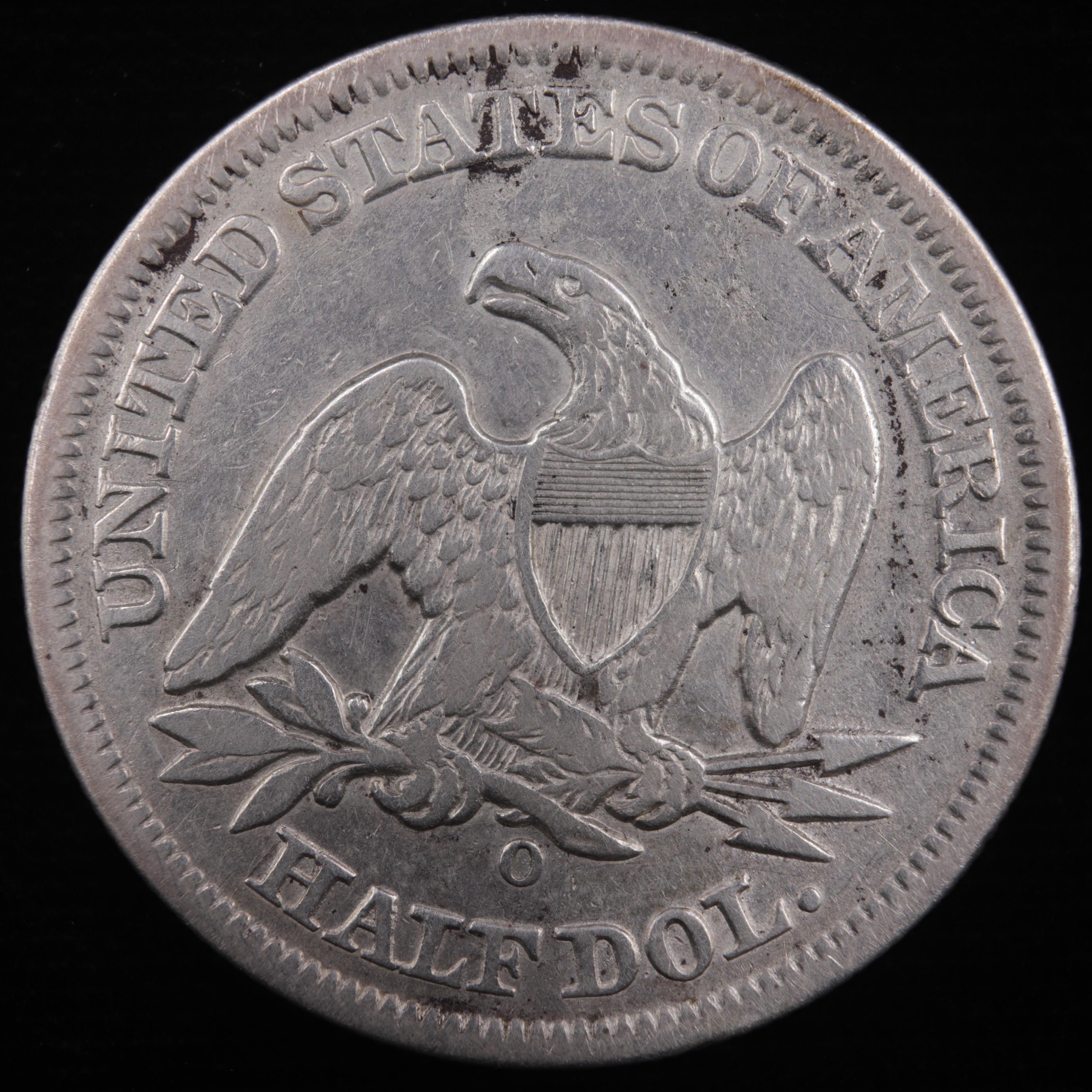 1855-O with arrows U.S. seated Liberty half dollar