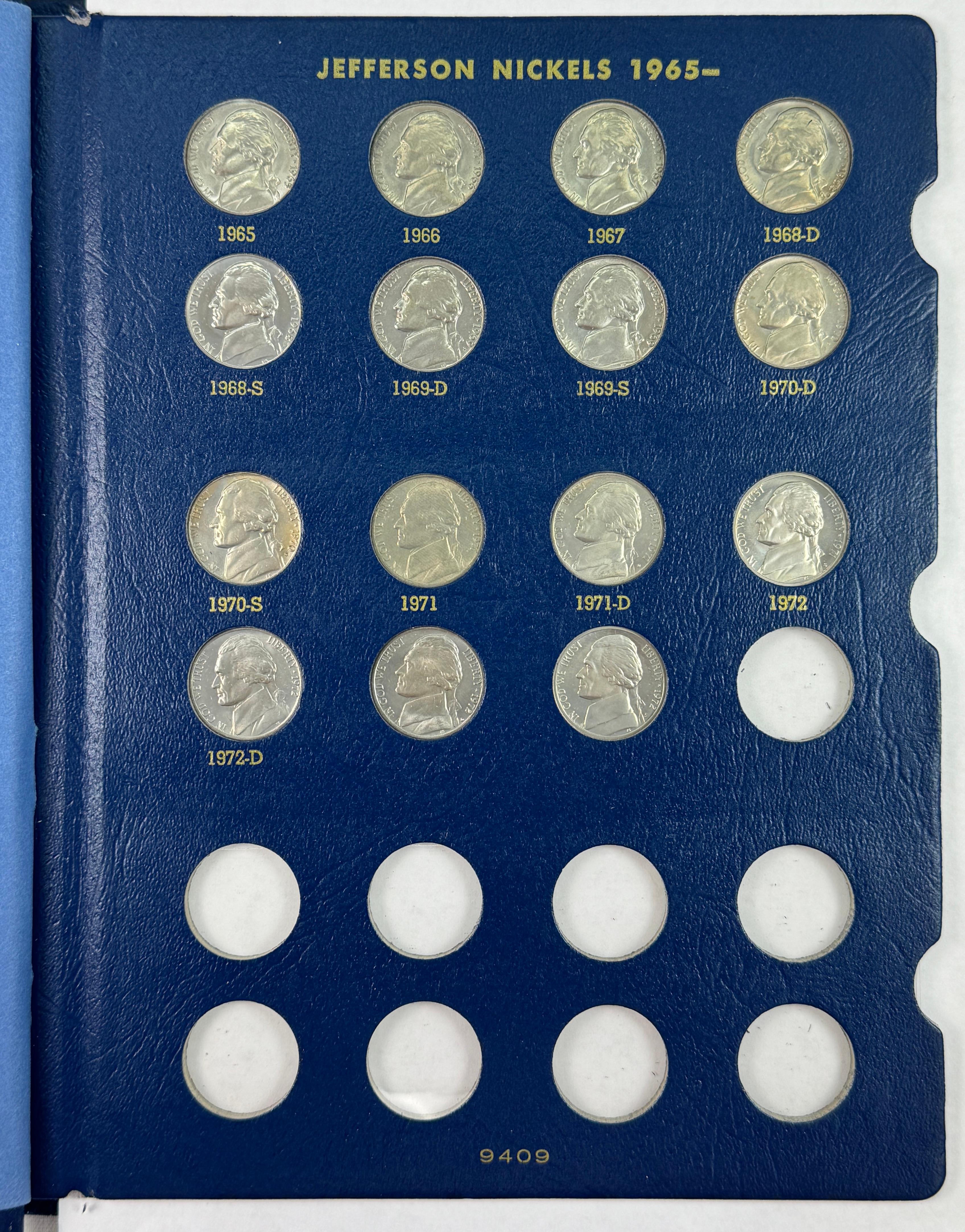 Collection of 83 uncirculated & proof 1938-1972 Jefferson nickels