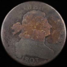1803 small date U.S. draped bust large cent