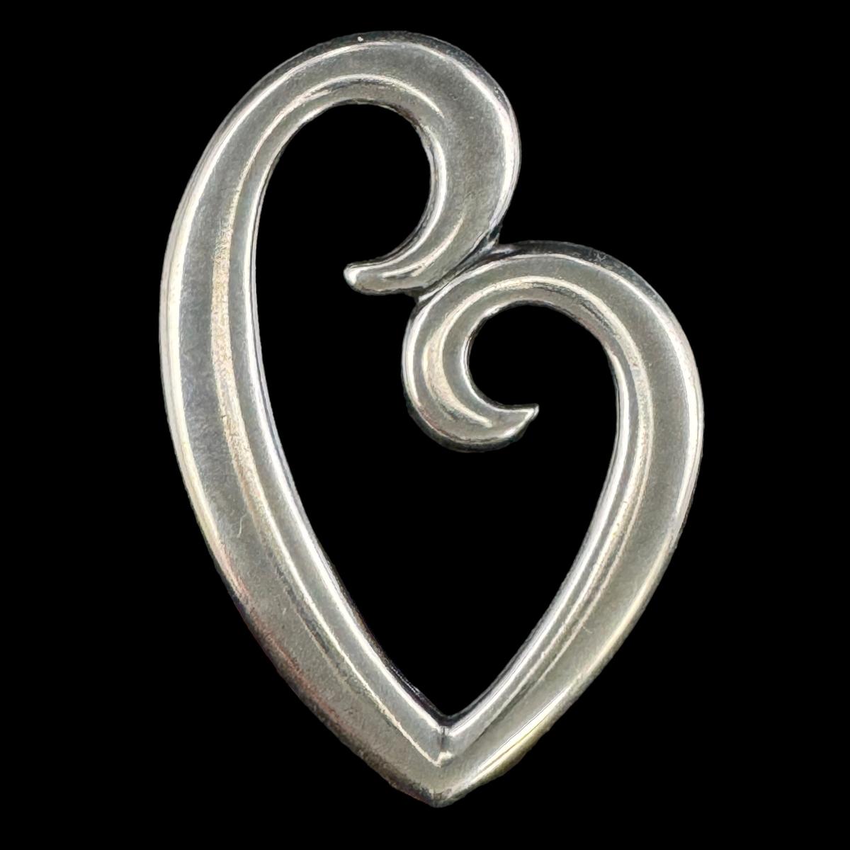 Estate James Avery sterling silver Mother's Love floating heart pendant
