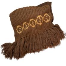 Authentic estate Gucci Alpaca brown knit scarf