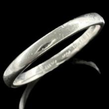 Estate James Avery sterling silver plain band ring