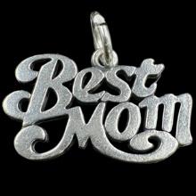 Estate James Avery sterling silver "Best Mom" charm