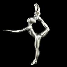 Retired estate James Avery sterling silver ballerina charm