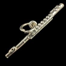 Estate James Avery sterling silver flute charm